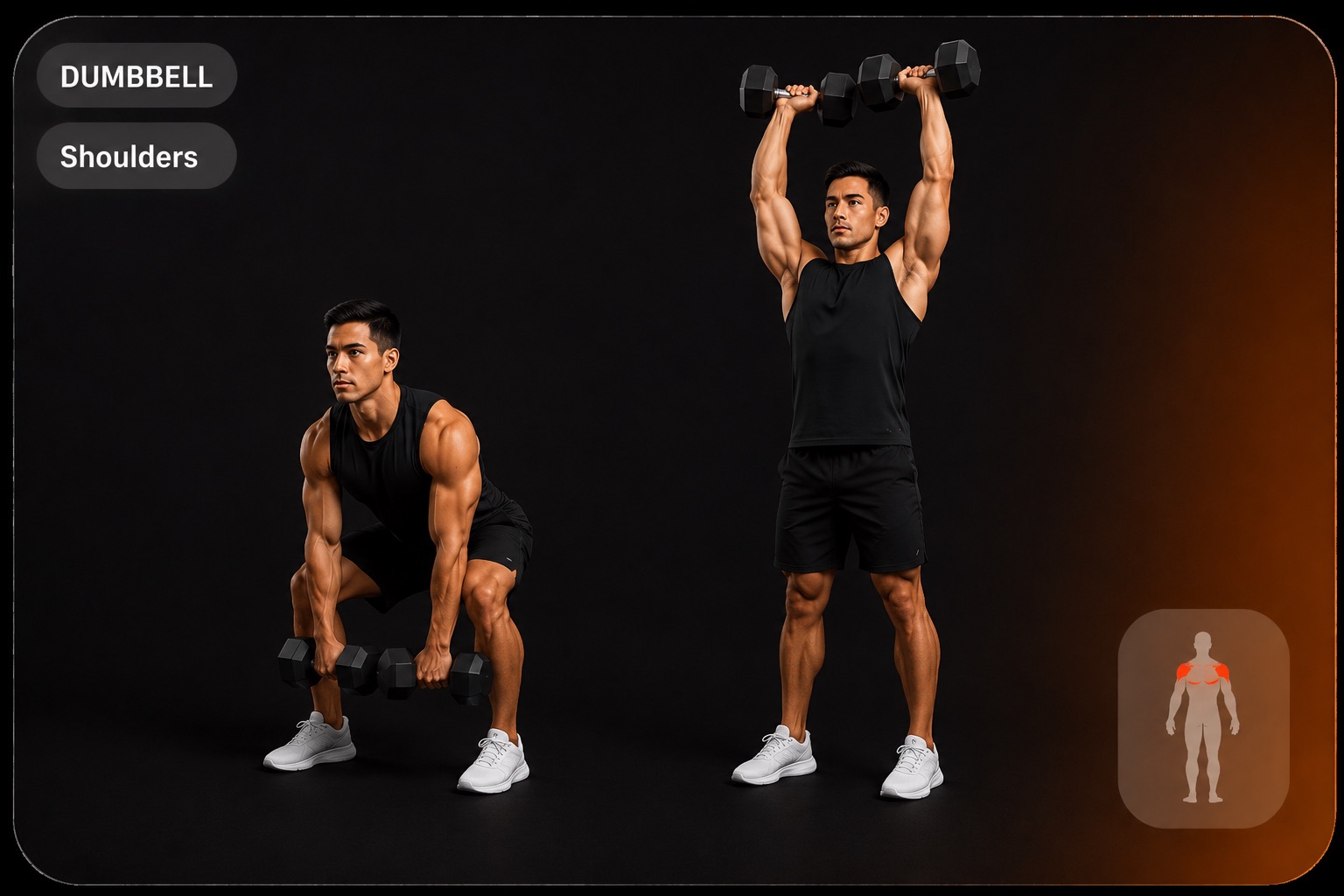 Dumbbell Clean and Press