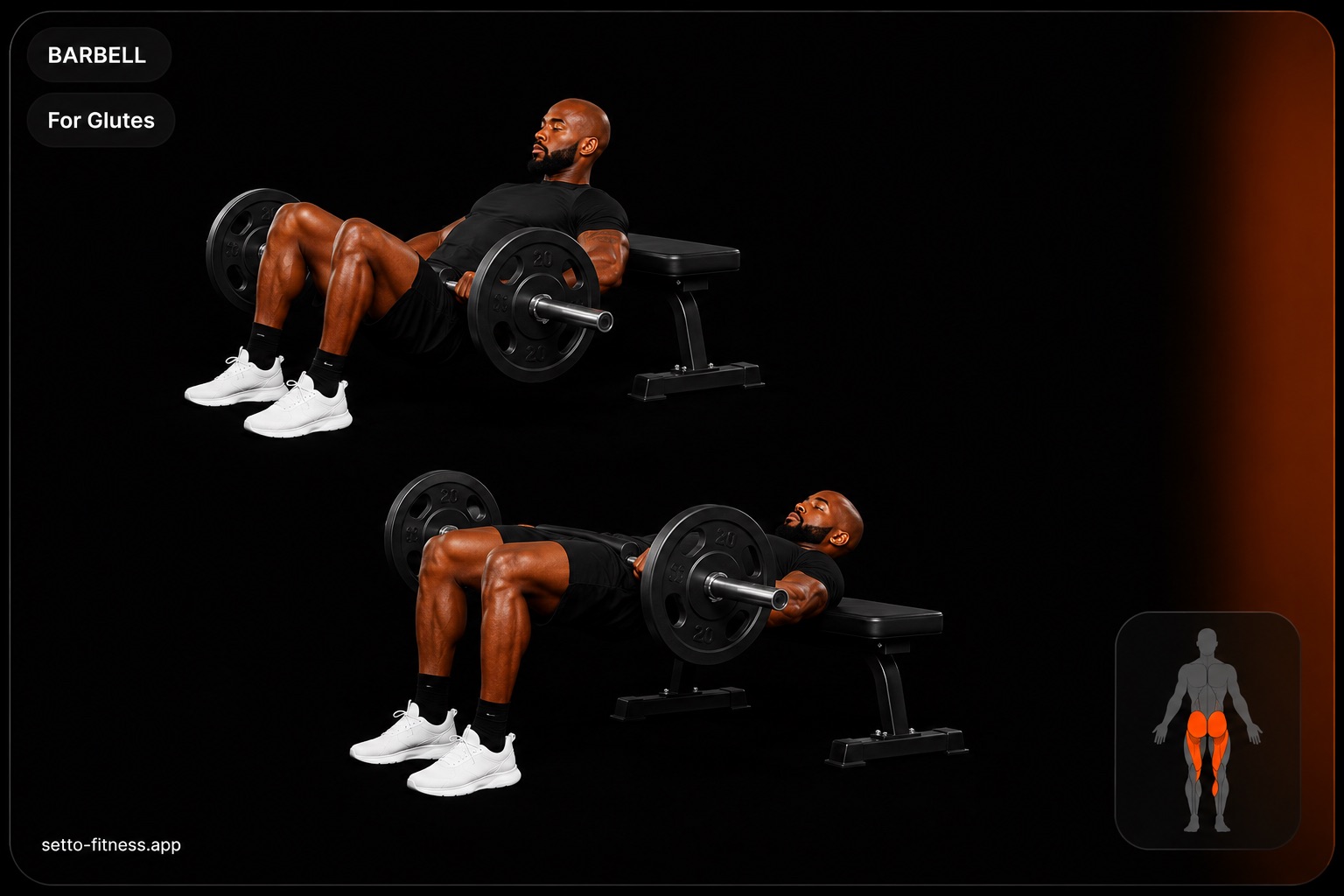 Barbell Hip Thrust uitvoering