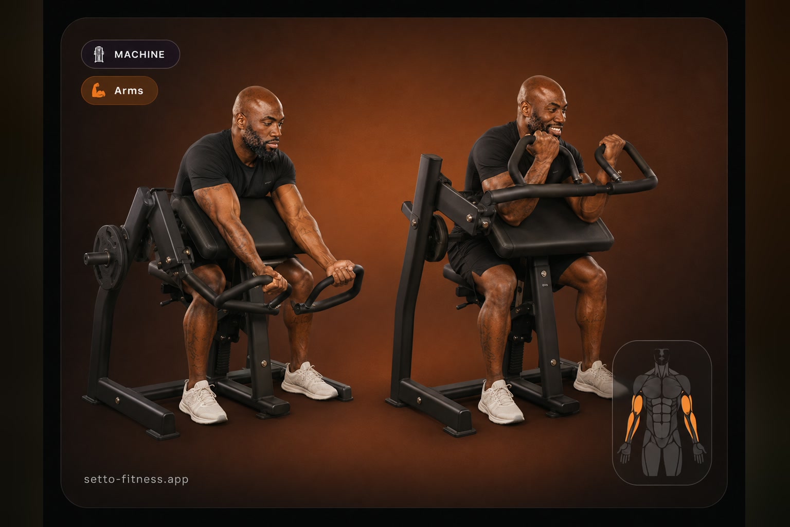 Preacher Curl uitvoering