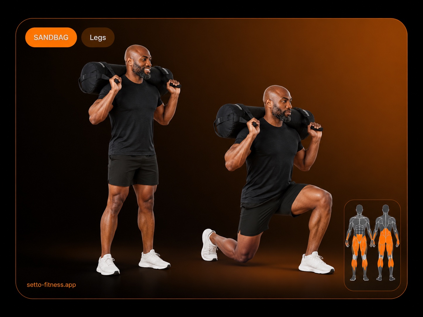 Sandbag Lunges
